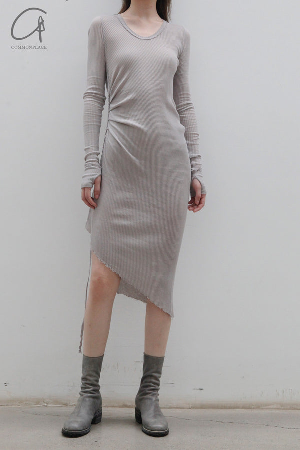 marc le bihan pleated dress 2847 E23 CHAMOIX
